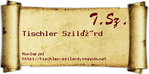 Tischler Szilárd névjegykártya